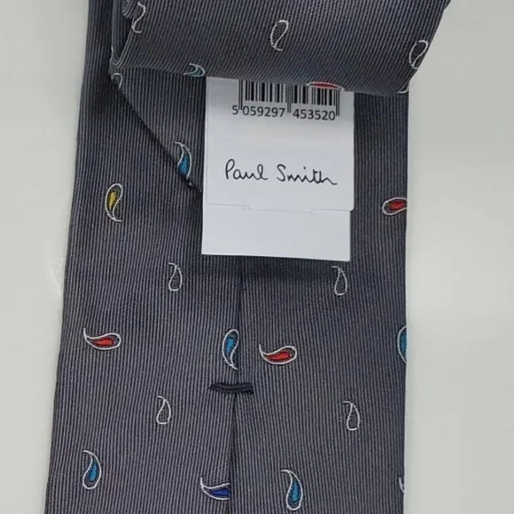 Paul Smith  100% Silk Italy Men's Necktie Tie - Picture 4 of 5